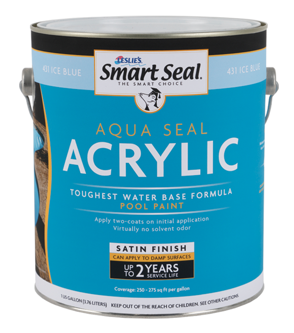 Smart Seal Aqua Seal Acrylic Pool Paint, 5 Gallon, Blue Heaven
